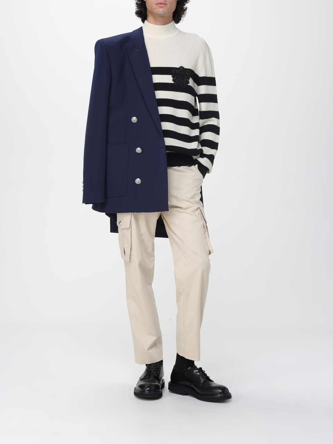 BALMAIN パンツ: パンツ メンズ Balmain, ベージュ - Img 2