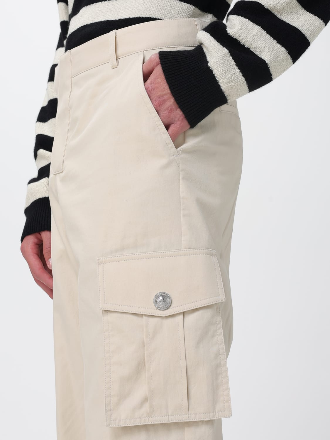 BALMAIN パンツ: パンツ メンズ Balmain, ベージュ - Img 5