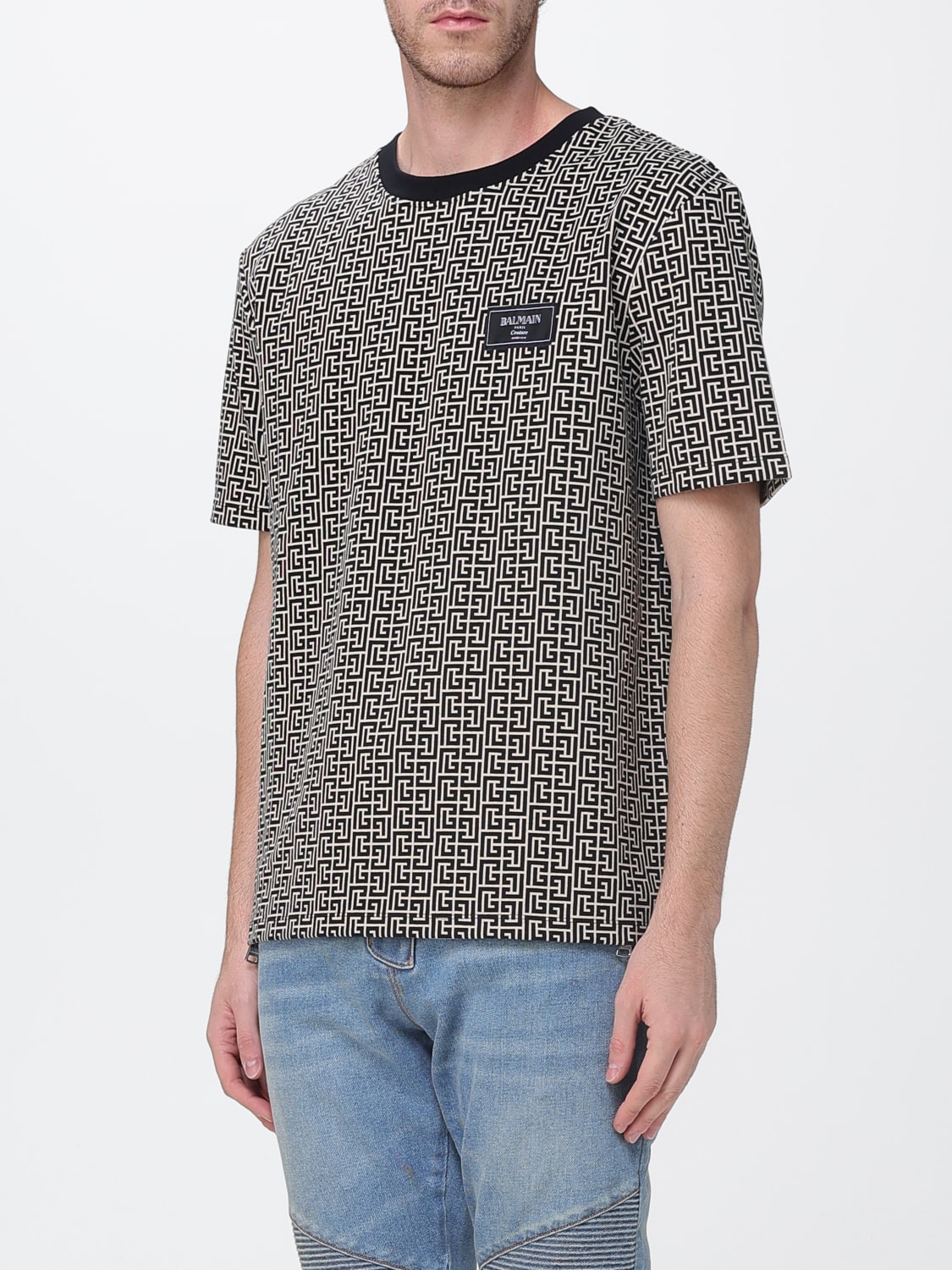BALMAIN T-SHIRT: T-shirt men Balmain, Grey - Img 4