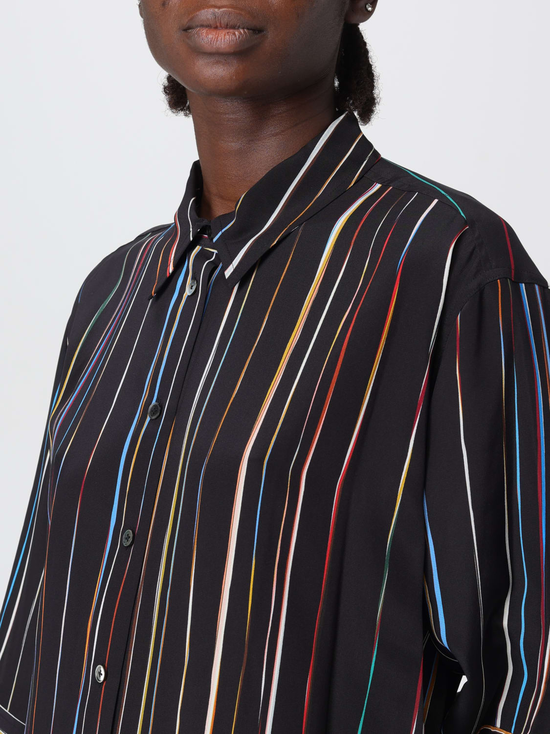 PAUL SMITH CAMICIA: Camicia Paul Smith in seta a righe , Blue - Img 4