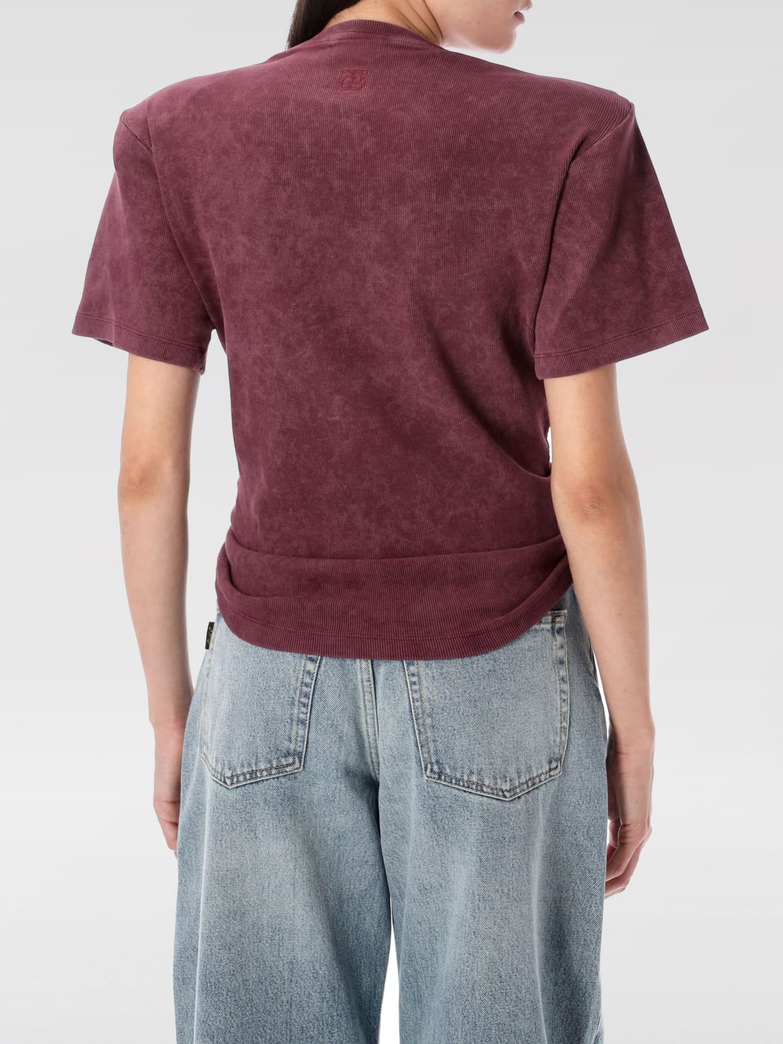 MAGDA BUTRYM T-SHIRT: T-shirt woman Magda Butrym, Burgundy - Img 2