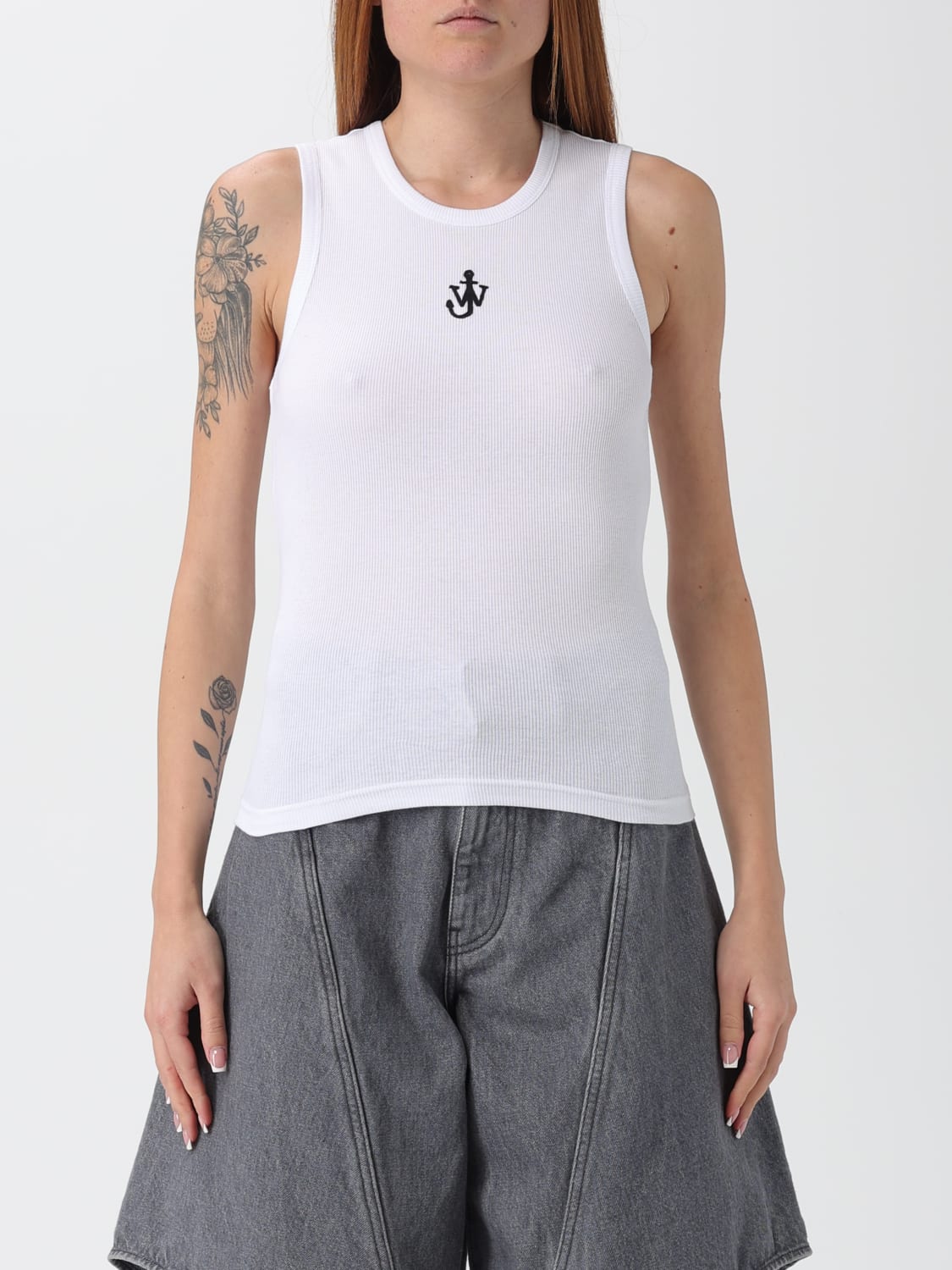 JW ANDERSON CAMISETA: Top mujer Jw Anderson, Blanco - Img 1