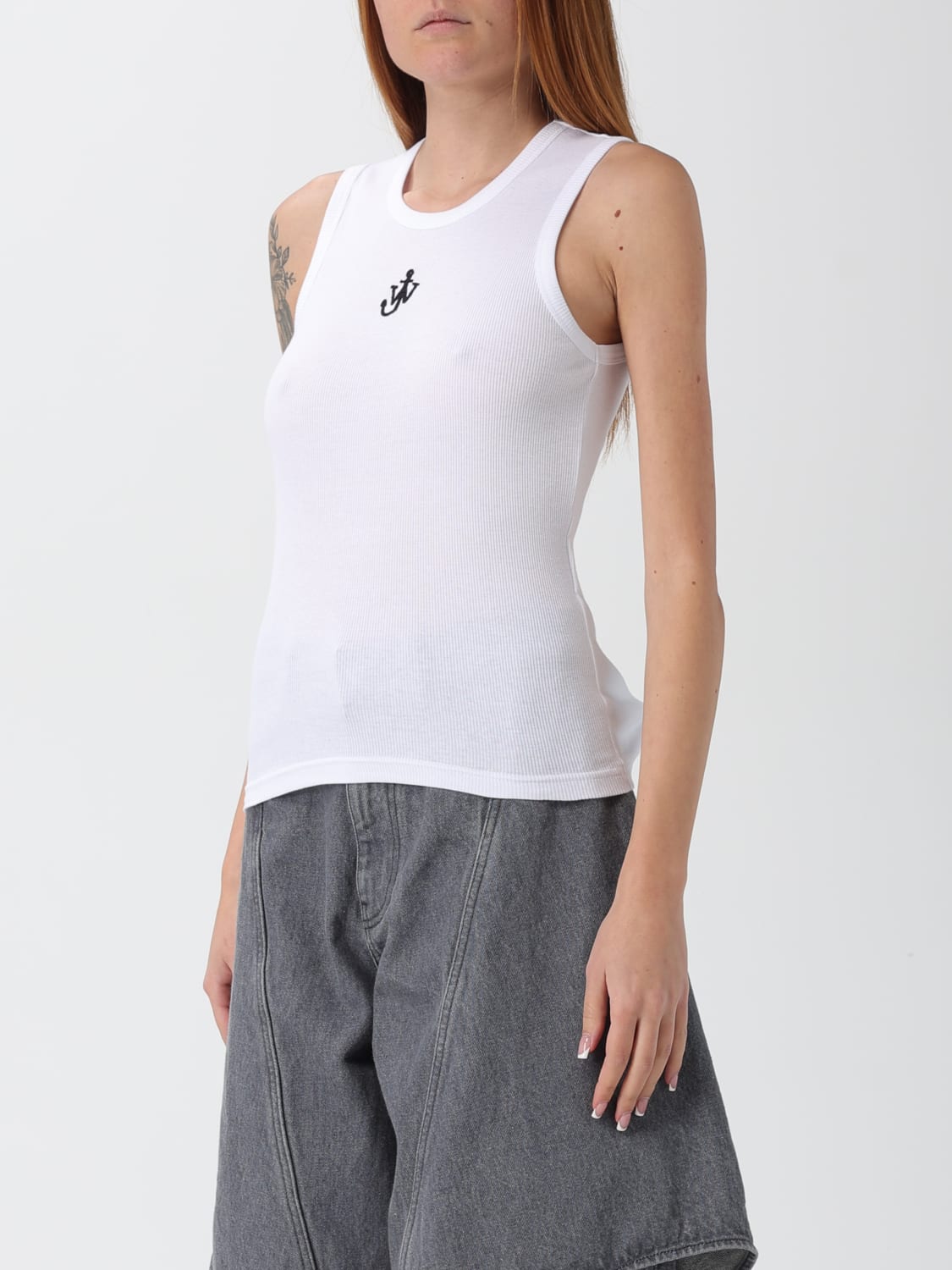 JW ANDERSON CAMISETA: Top mujer Jw Anderson, Blanco - Img 4