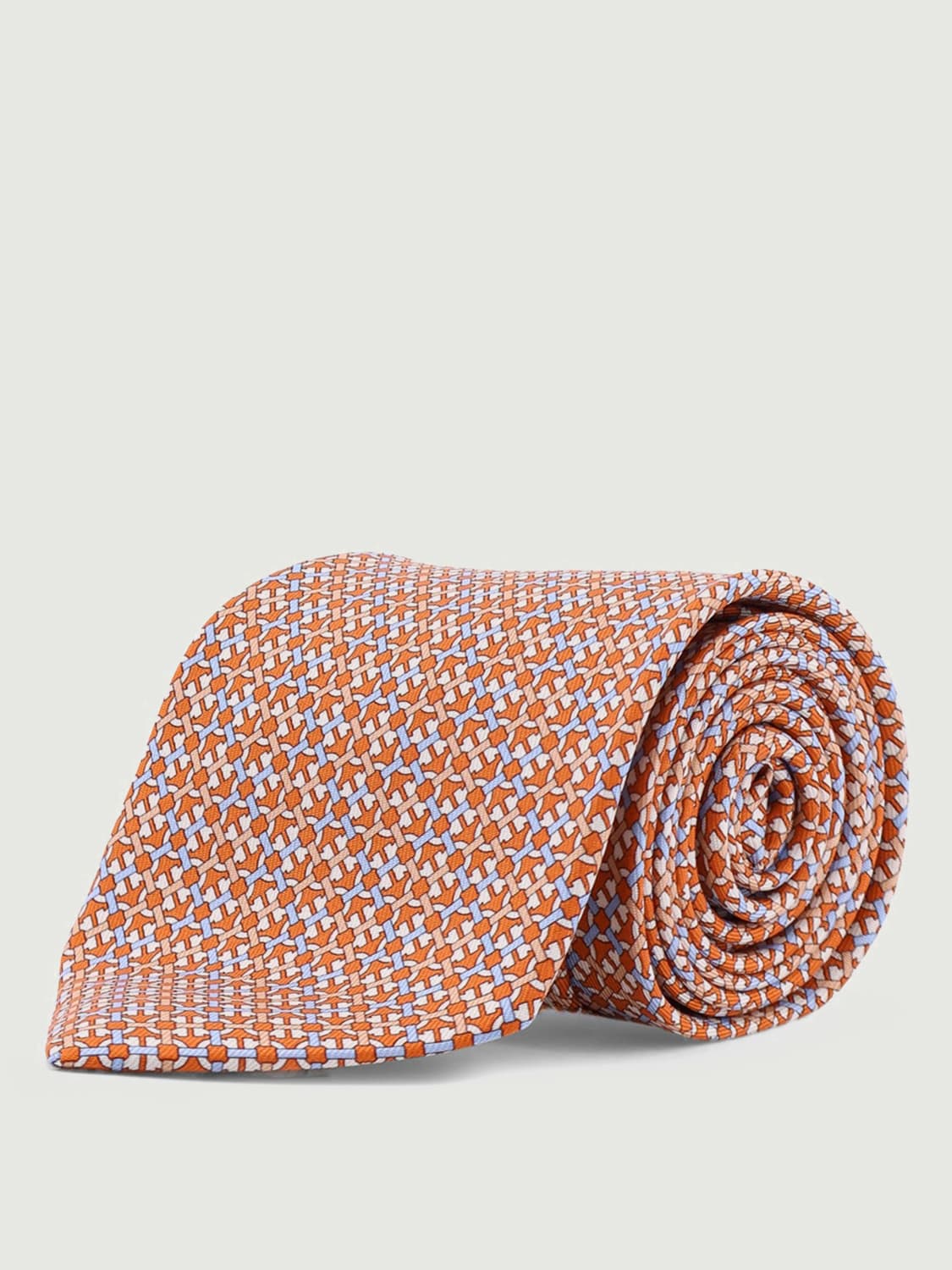 FERRAGAMO TIE: Tie men Ferragamo, Orange - Img 1