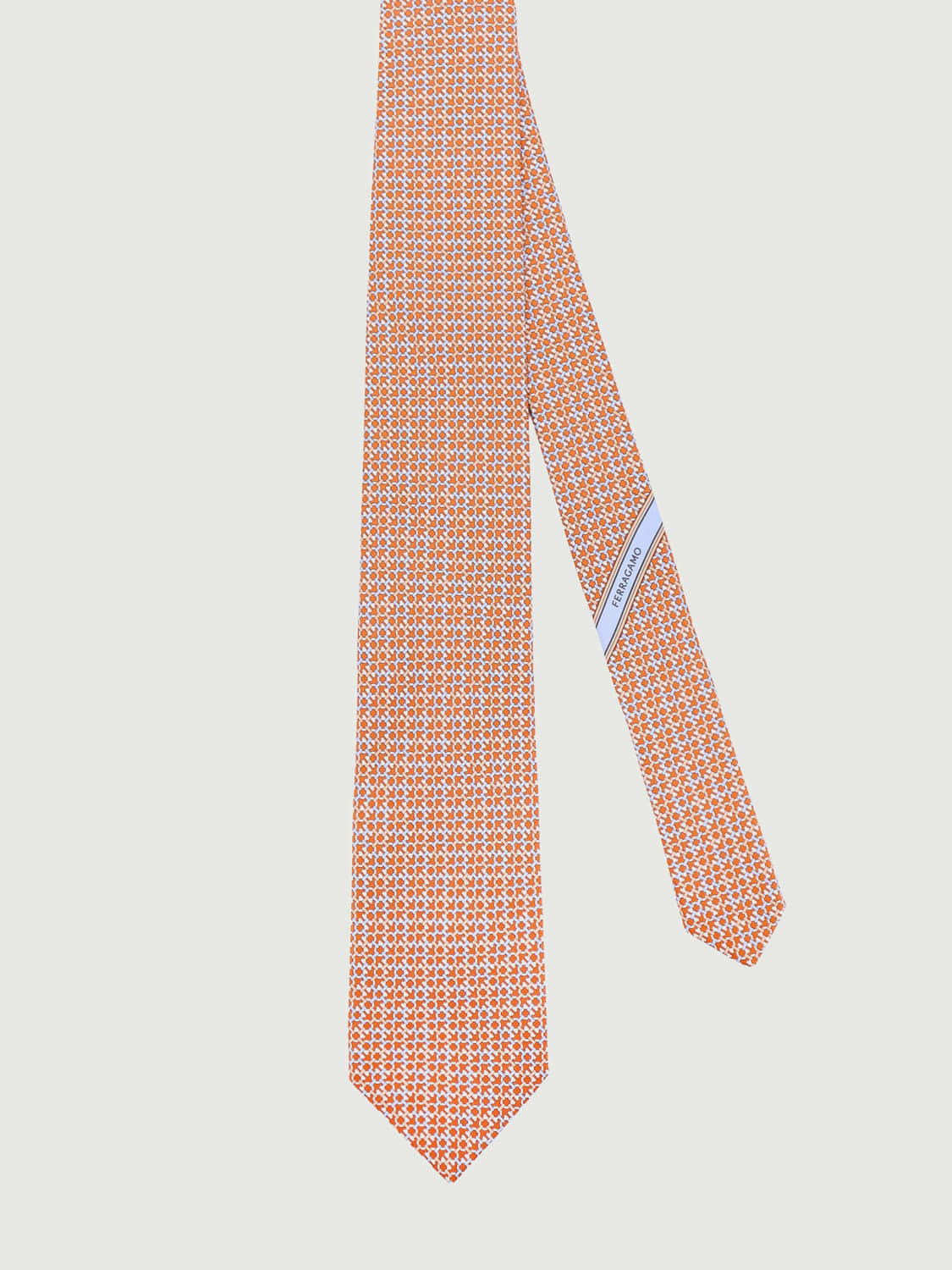 FERRAGAMO TIE: Tie men Ferragamo, Orange - Img 2