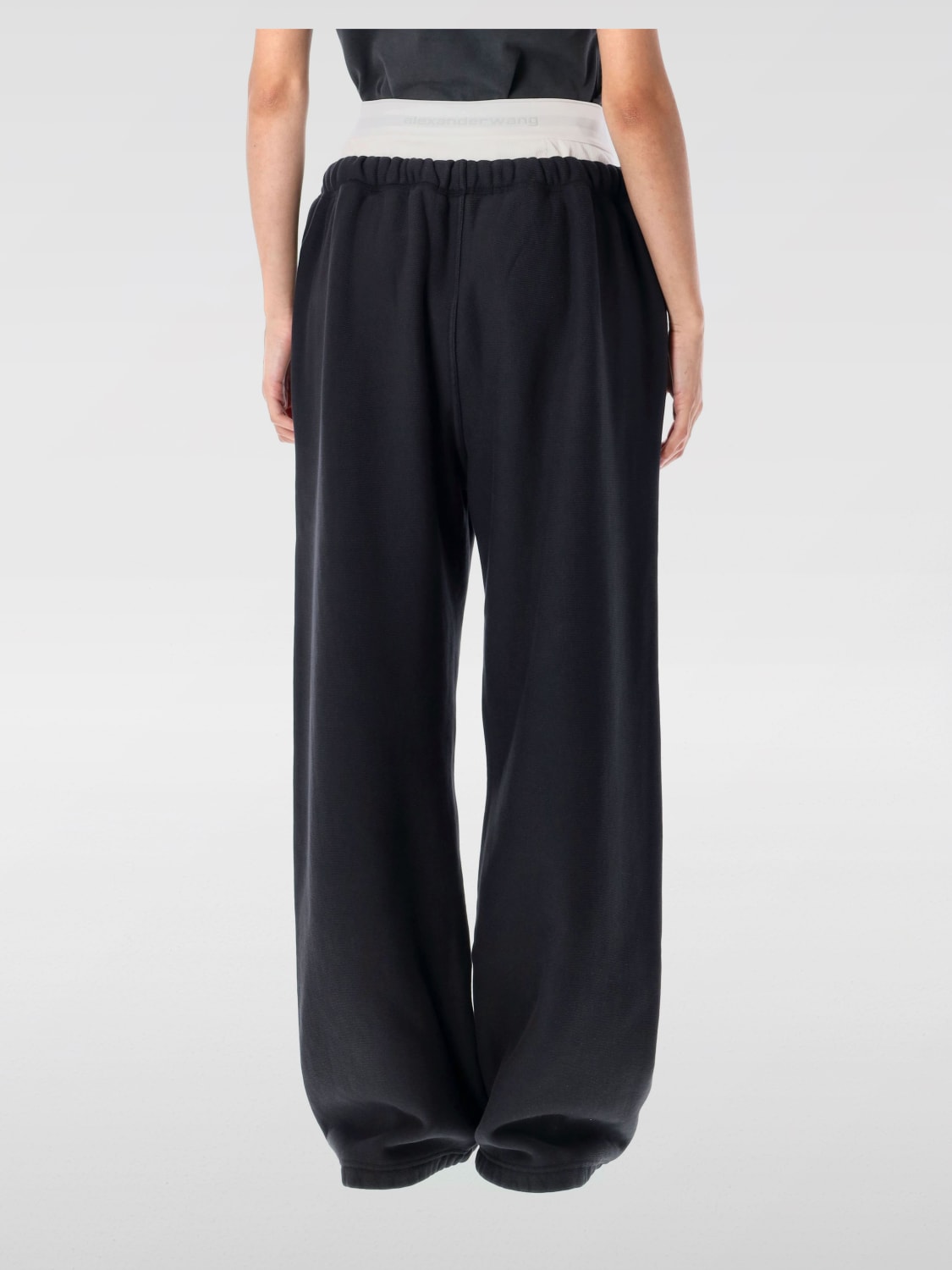 T BY ALEXANDER WANG PANTS: Sweat men T by Alexander Wang, Black - Img 2