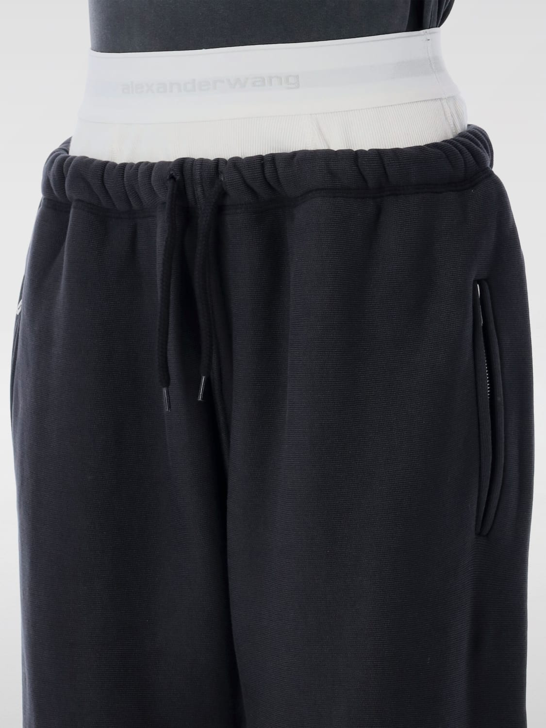 T BY ALEXANDER WANG PANTS: Sweat men T by Alexander Wang, Black - Img 3