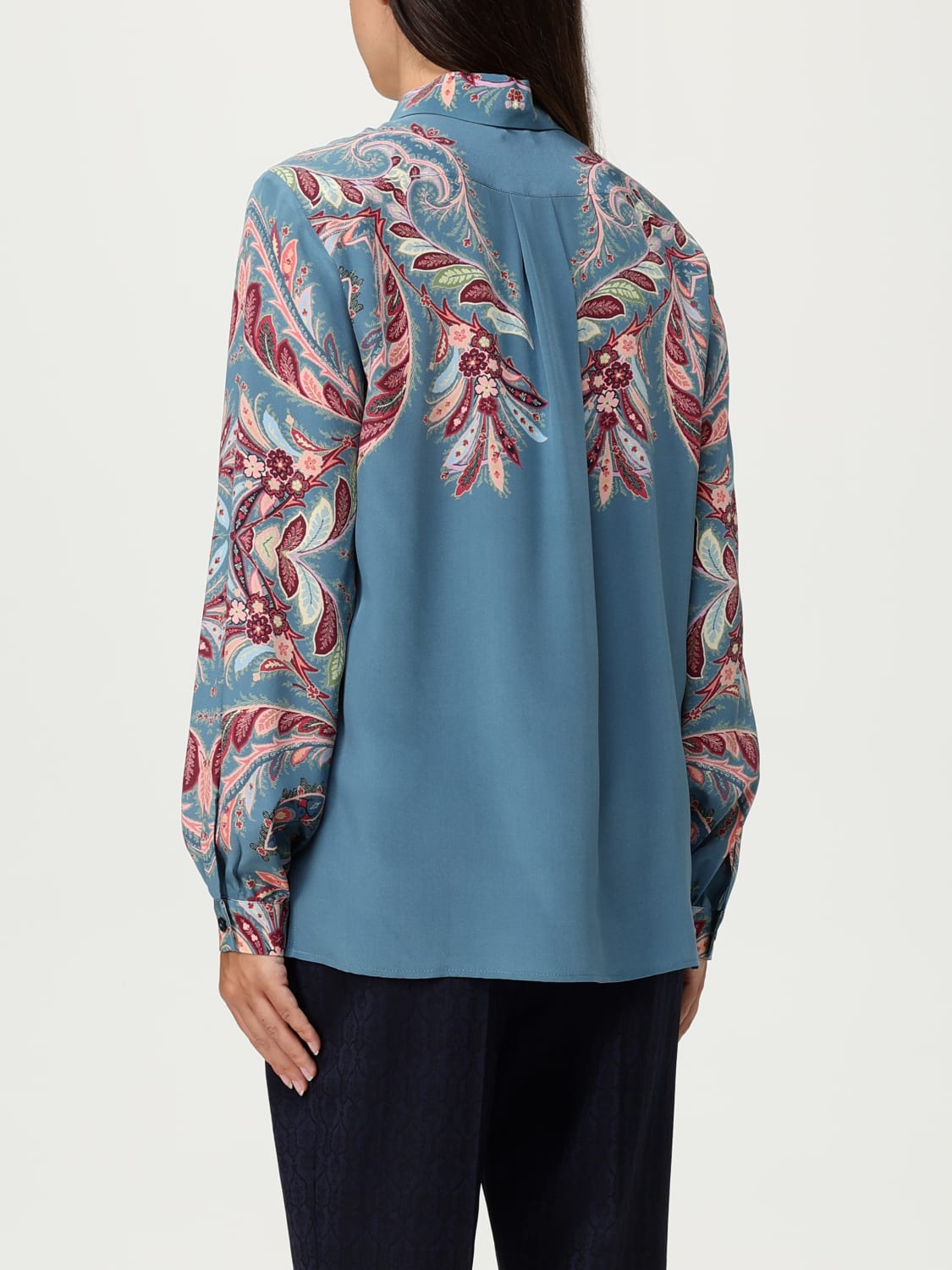 ETRO CAMISA: Camisa mujer Etro, Azul Claro - Img 3