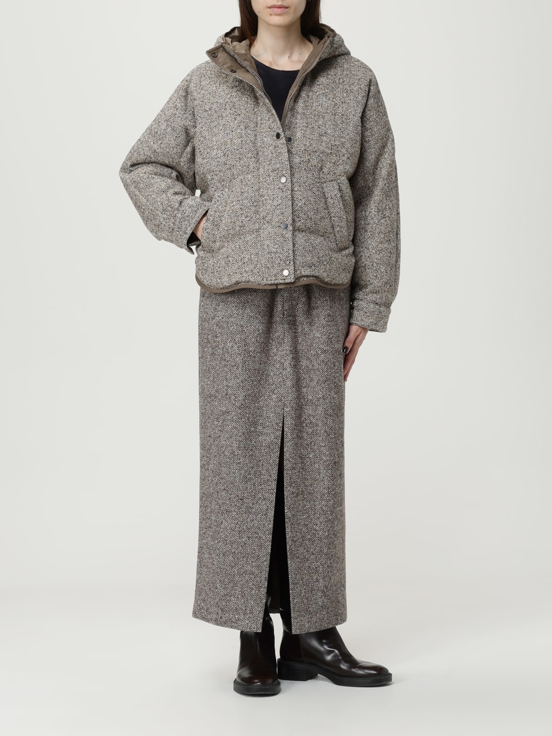 BRUNELLO CUCINELLI ROCK: Rock damen Brunello Cucinelli, Braun - Img 2