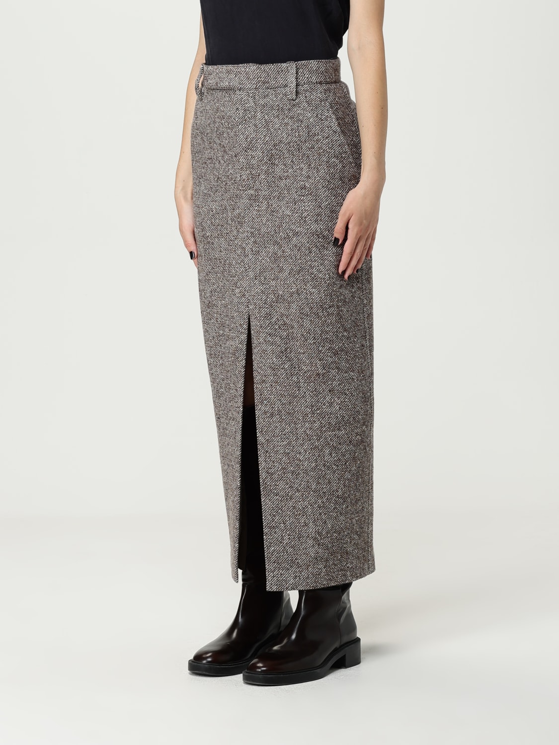 BRUNELLO CUCINELLI ROCK: Rock damen Brunello Cucinelli, Braun - Img 4