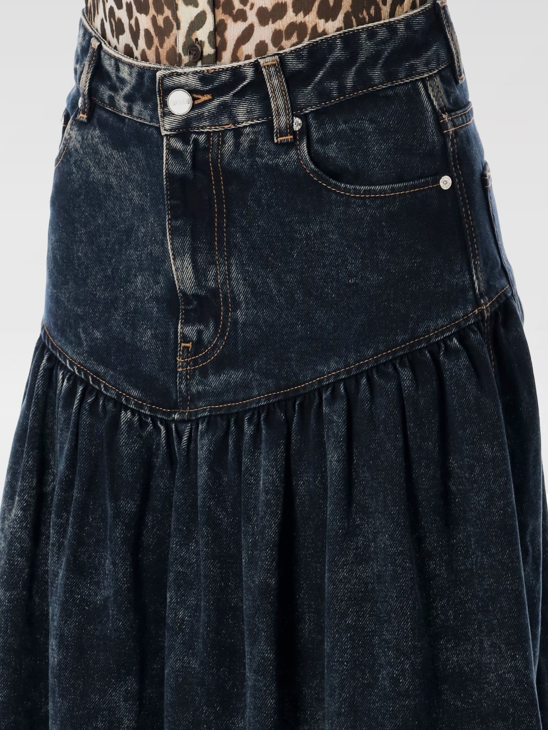 GANNI SKIRT: Skirt woman Ganni, Black - Img 3