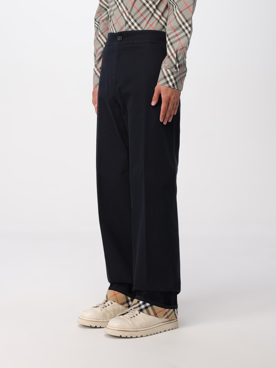 BURBERRY HOSE: Hose herren Burberry, Blau - Img 4