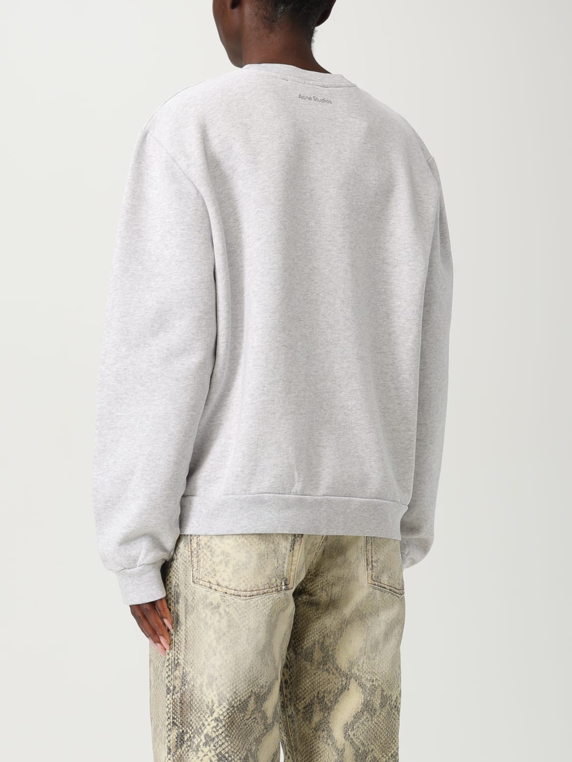 ACNE STUDIOS FELPA: Felpa Acne Studios in cotone organico , Grigio - Img 3