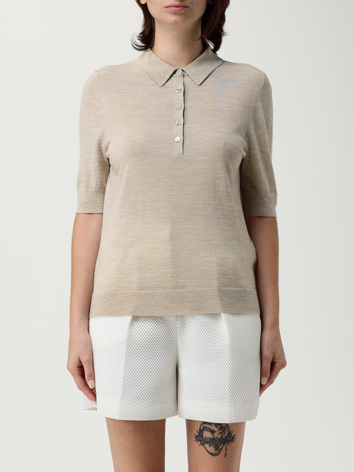 BOSS POLO: Sweatshirt damen Boss, Beige - Img 1