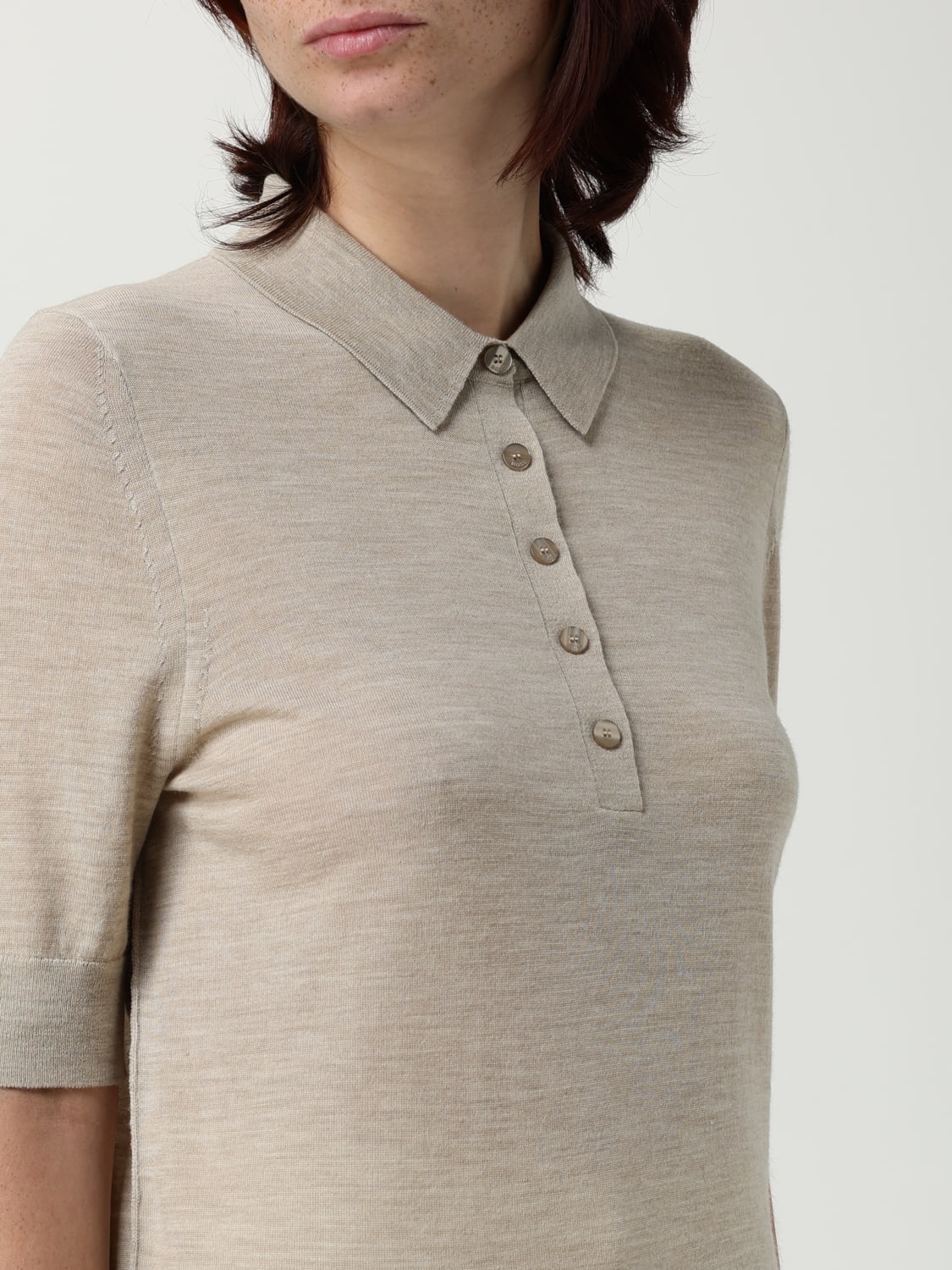 BOSS POLO: Sweatshirt damen Boss, Beige - Img 3