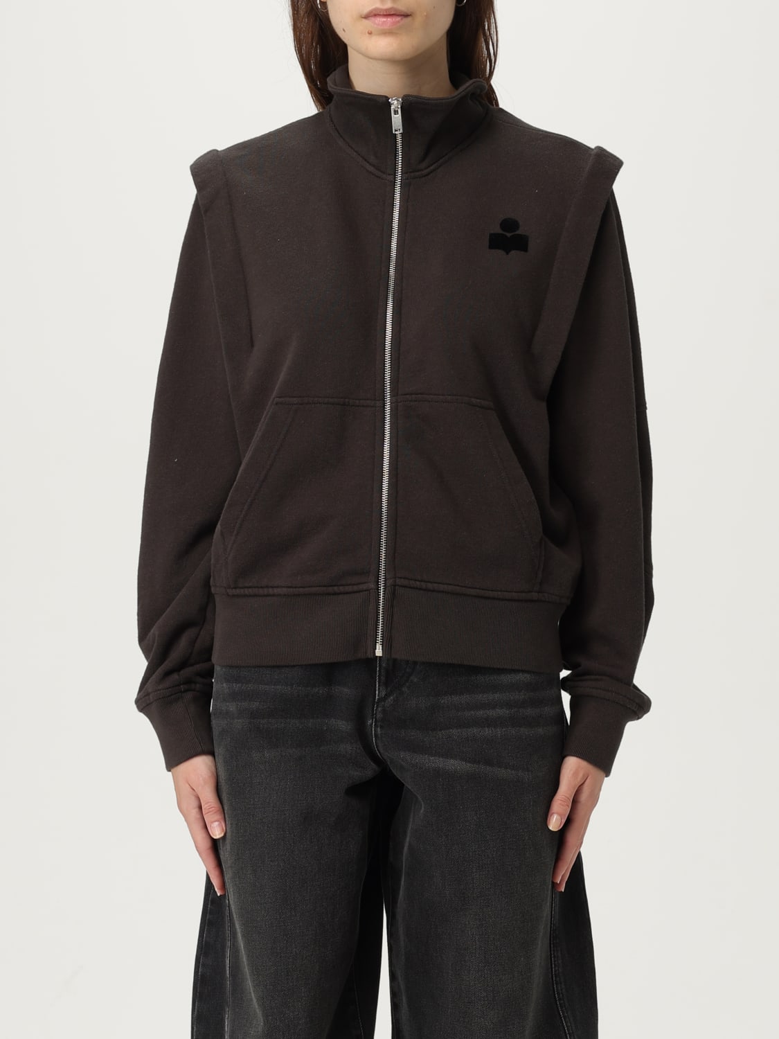 ISABEL MARANT ETOILE 卫衣: 毛衣 女士 Isabel Marant Etoile, 黑色 - Img 1