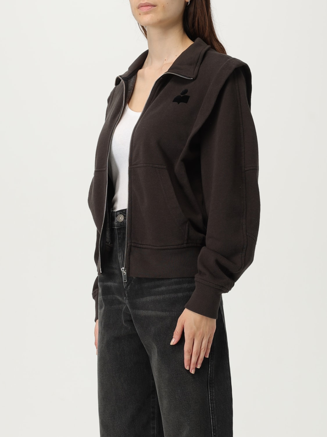 ISABEL MARANT ETOILE 卫衣: 毛衣 女士 Isabel Marant Etoile, 黑色 - Img 3