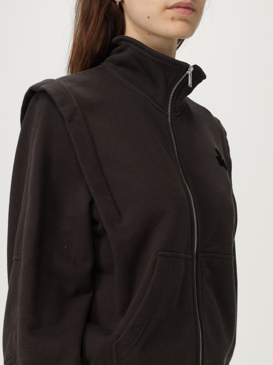 ISABEL MARANT ETOILE 卫衣: 毛衣 女士 Isabel Marant Etoile, 黑色 - Img 4