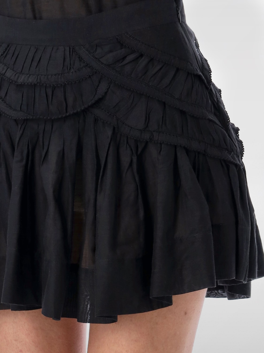 ISABEL MARANT ETOILE JUPE: Jupe femme Isabel Marant Etoile, Noir - Img 3