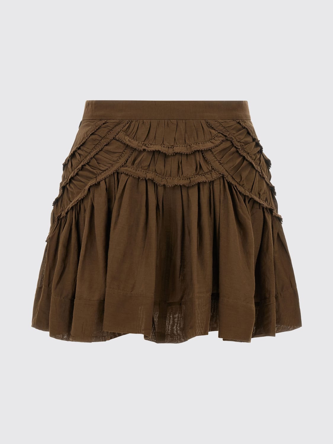 ISABEL MARANT ETOILE JUPE: Jupe femme Isabel Marant Etoile, Vert - Img 2