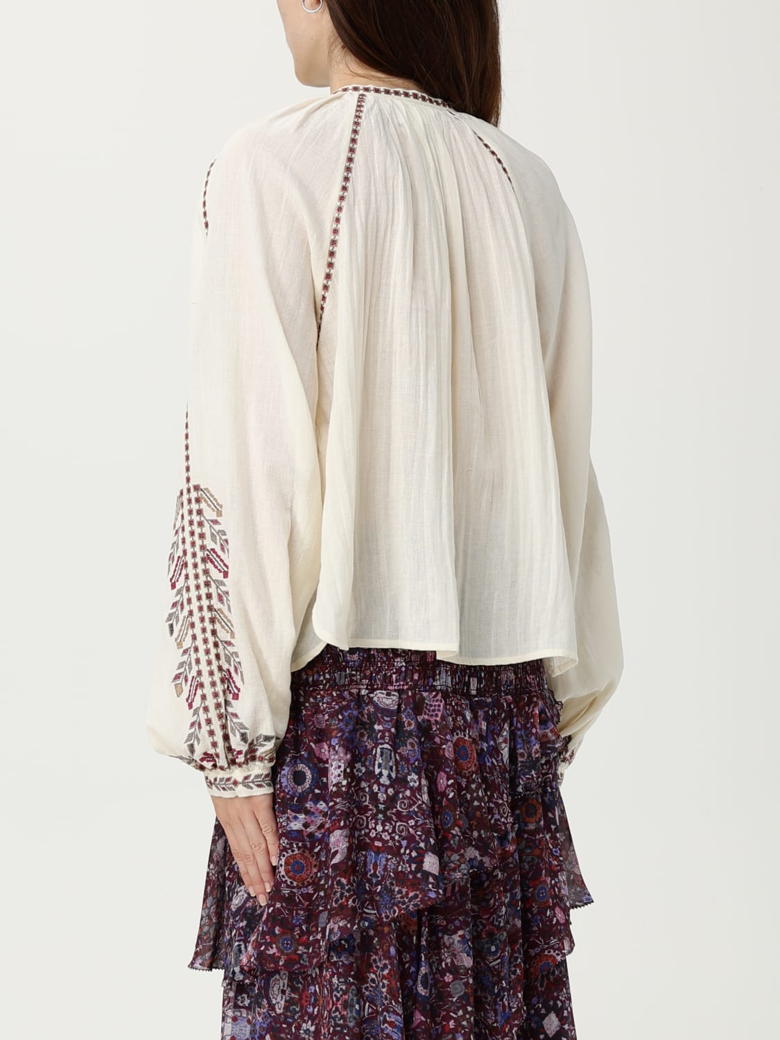 ISABEL MARANT ETOILE HEMDBLUSE: Hemdbluse damen Isabel Marant Etoile, Beige - Img 3