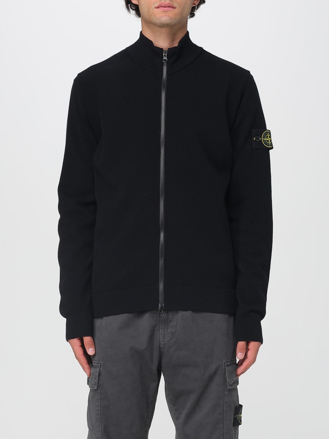 STONE ISLAND SWEATER: Sweater men Stone Island, Black - Img 1