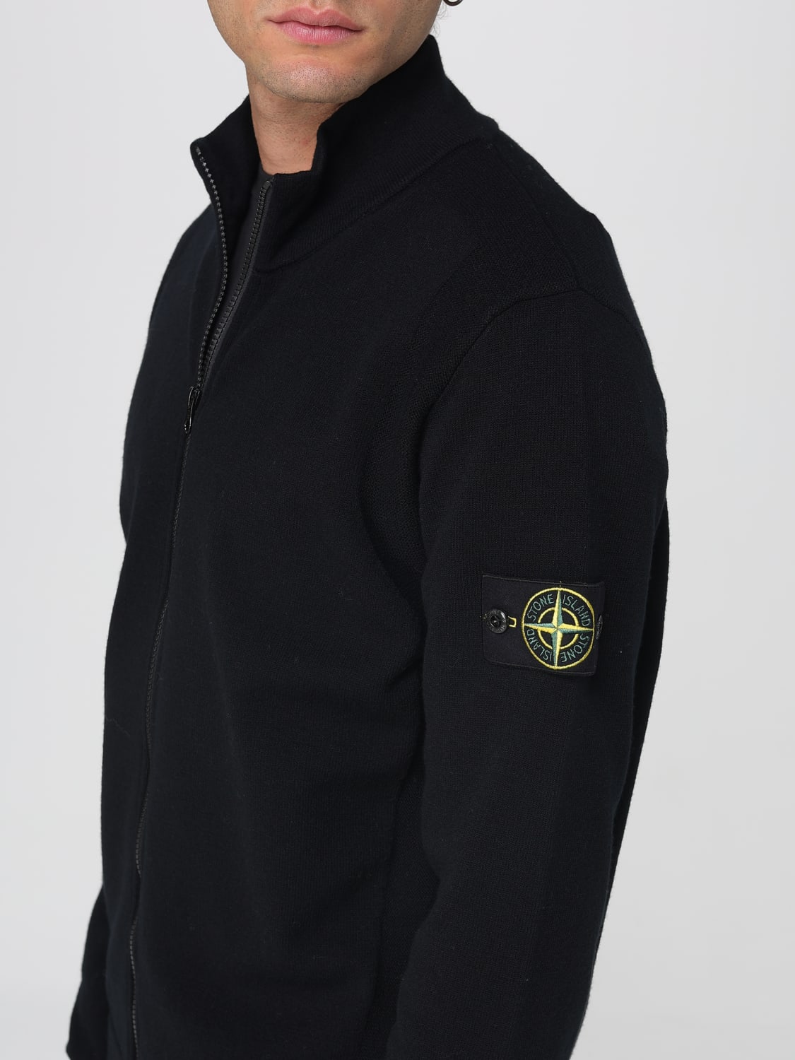 STONE ISLAND SWEATER: Sweater men Stone Island, Black - Img 5