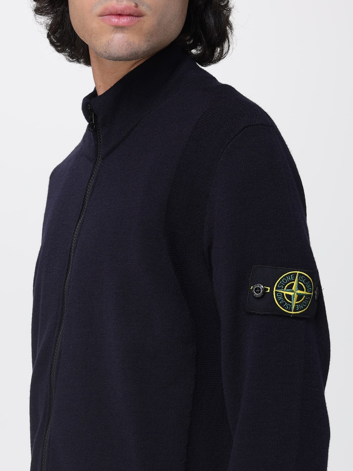 STONE ISLAND SWEATER: Sweater men Stone Island, Blue - Img 5
