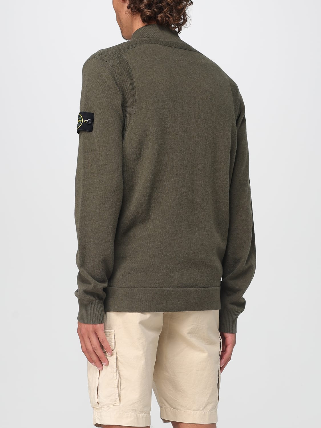 STONE ISLAND SWEATER: Sweater men Stone Island, Military - Img 3