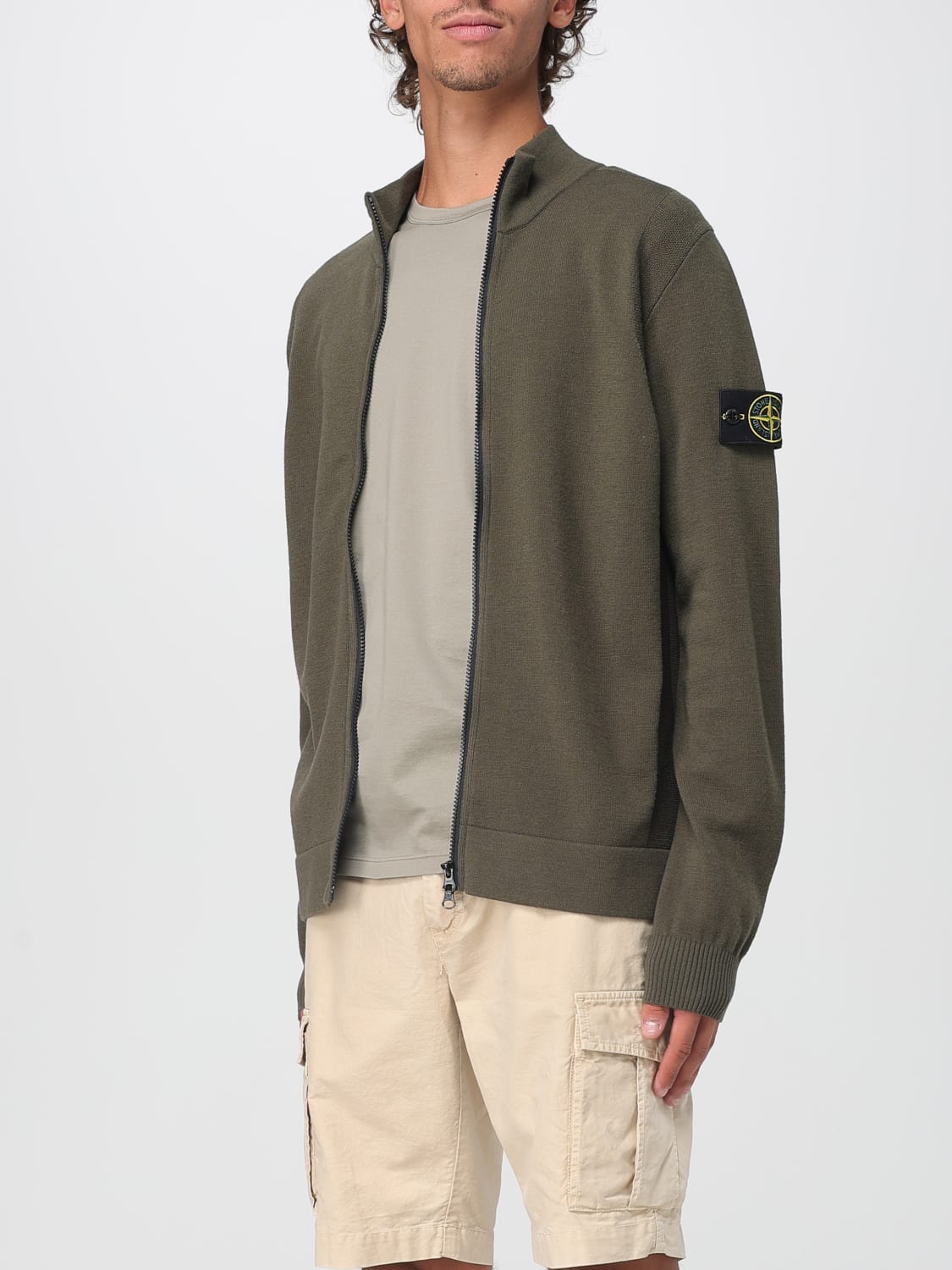 STONE ISLAND SWEATER: Sweater men Stone Island, Military - Img 4