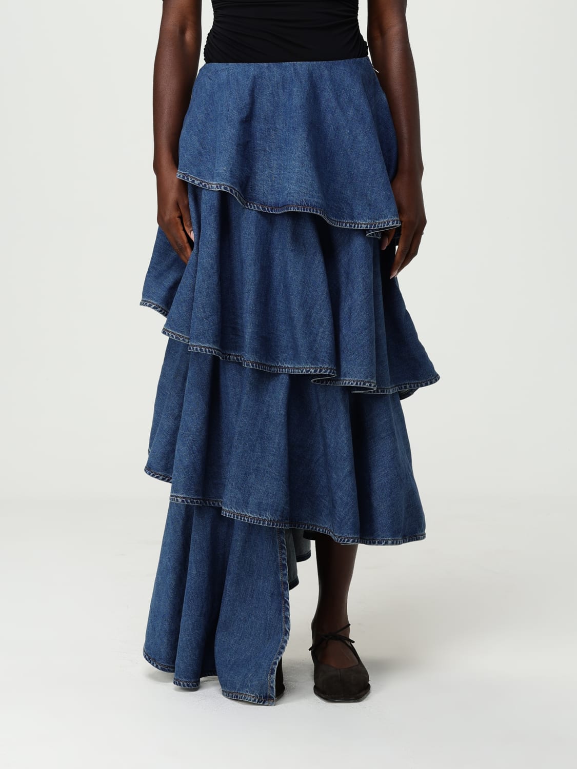 ALAÏA SKIRT: Skirt woman AlaÏa, Blue - Img 1