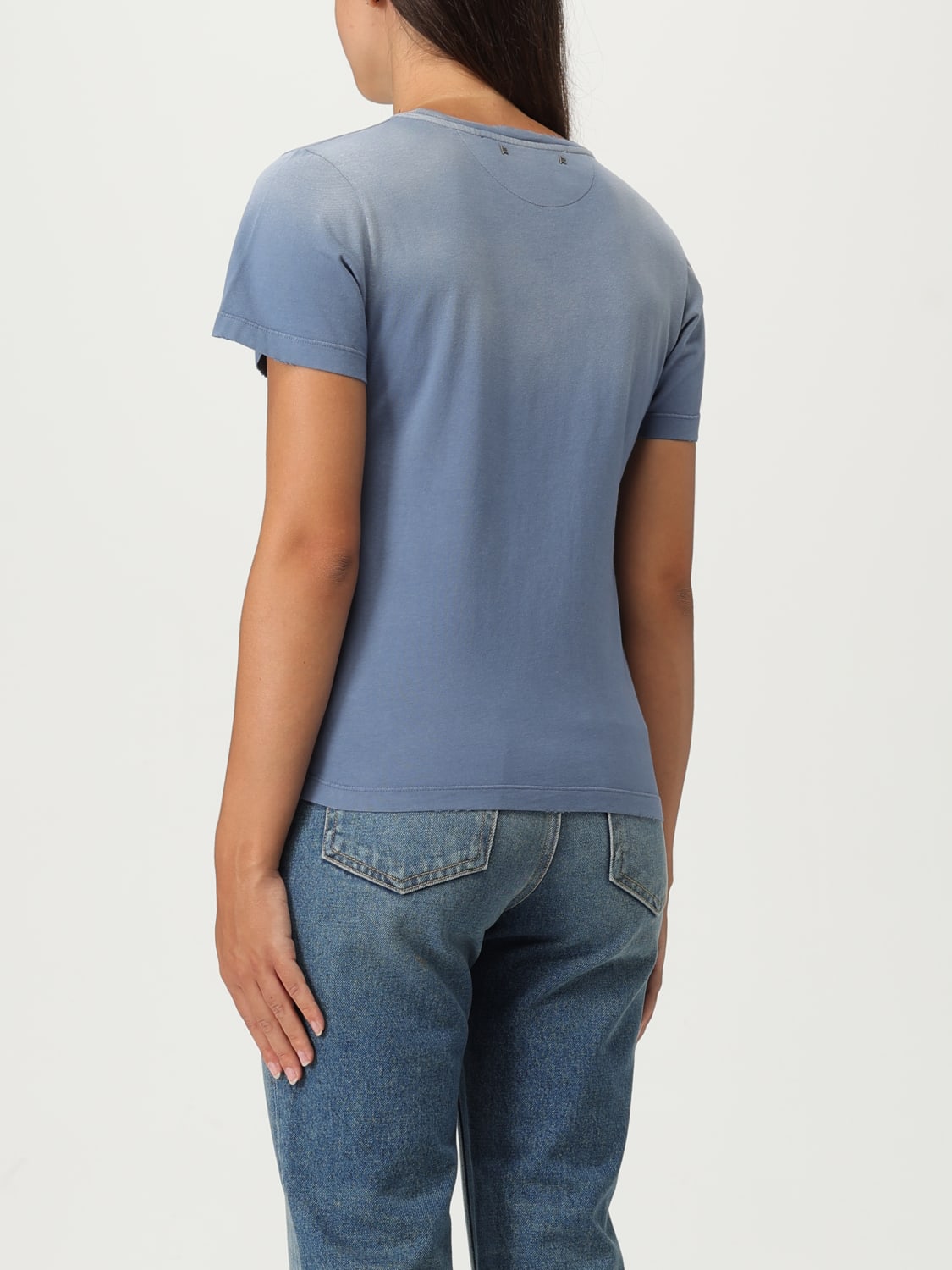 GOLDEN GOOSE CAMISETA: Camiseta mujer Golden Goose, Azul Oscuro - Img 3