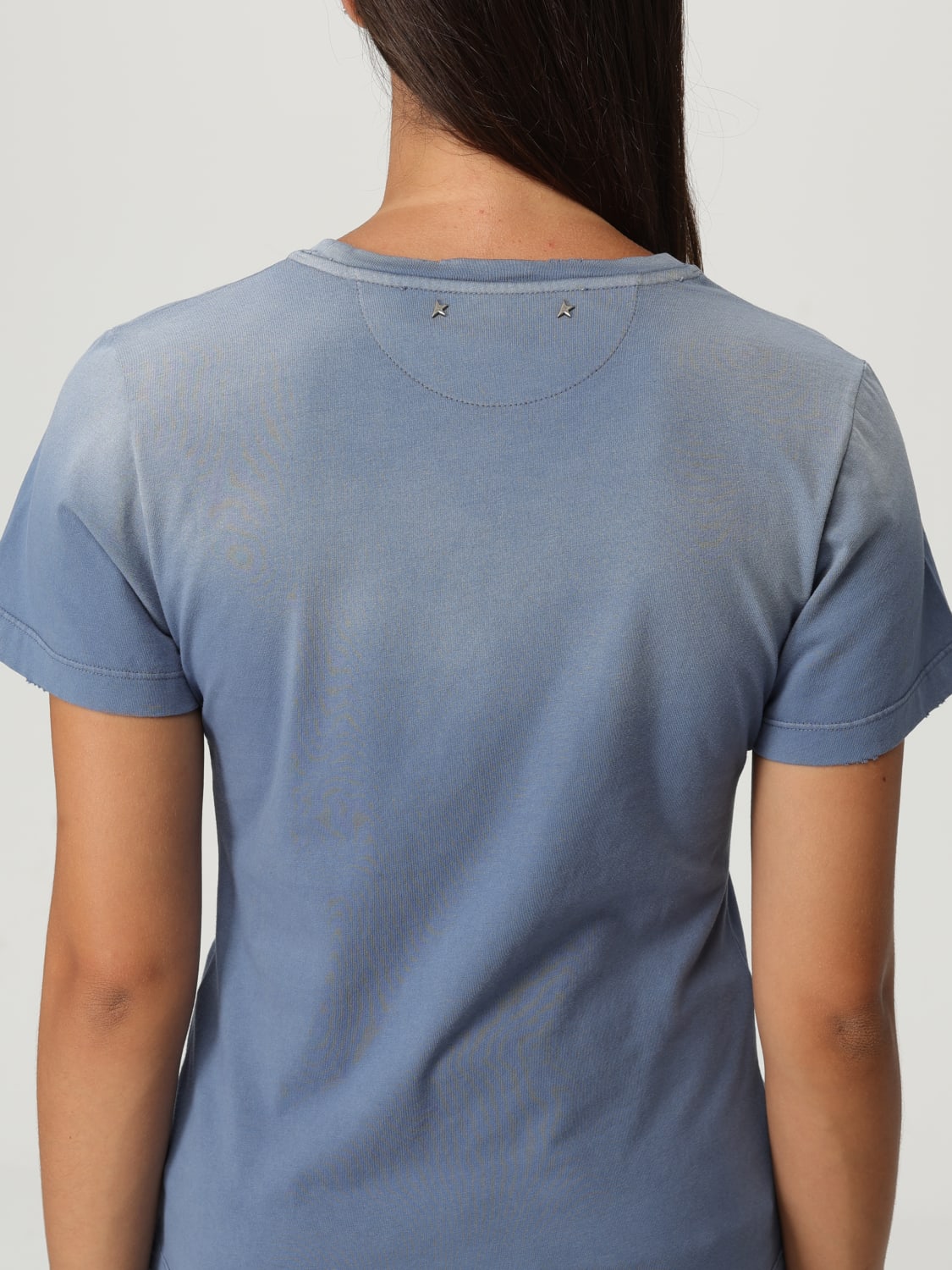 GOLDEN GOOSE CAMISETA: Camiseta mujer Golden Goose, Azul Oscuro - Img 5