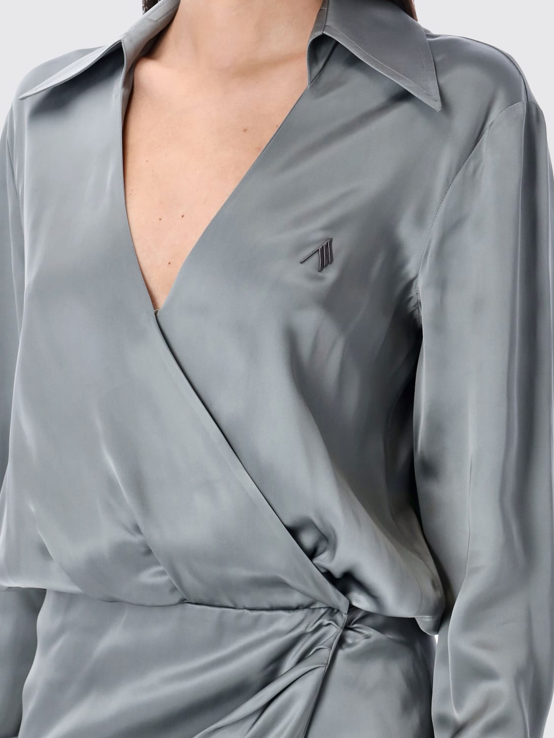 THE ATTICO DRESS: Dress woman The Attico, Grey - Img 3