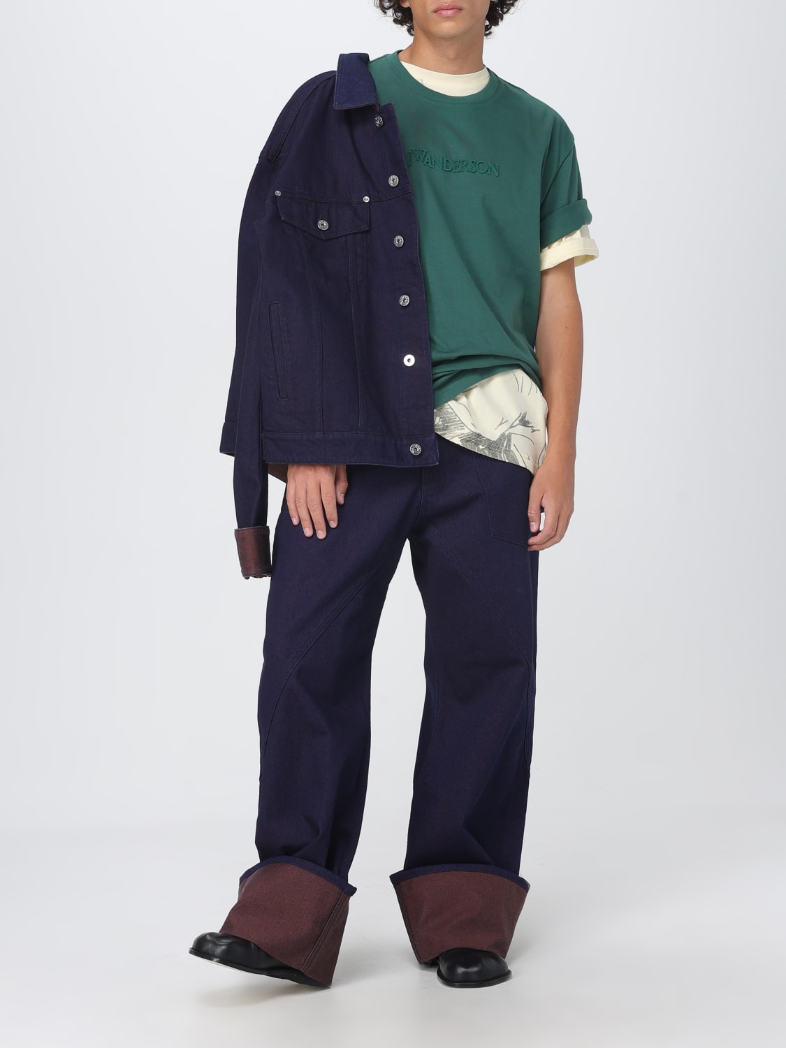 JW ANDERSON T-SHIRT: T-shirt men Jw Anderson, Green - Img 2