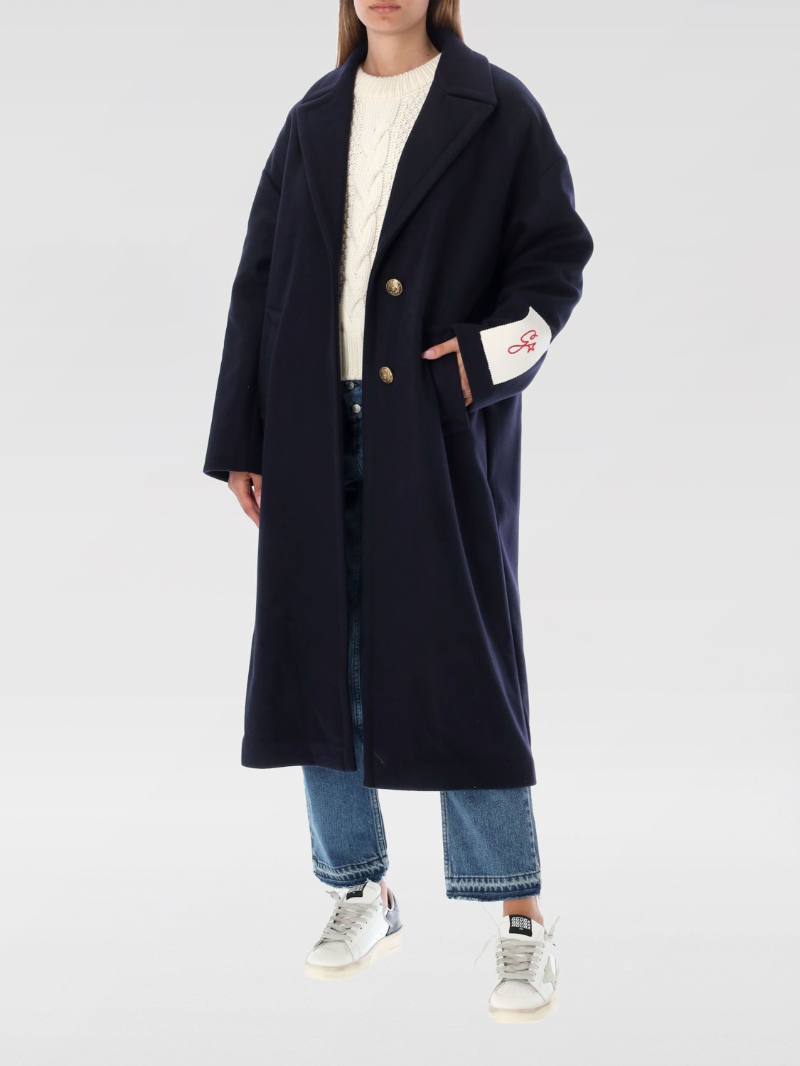 GOLDEN GOOSE MANTEL: Mantel damen Golden Goose, Blau - Img 2