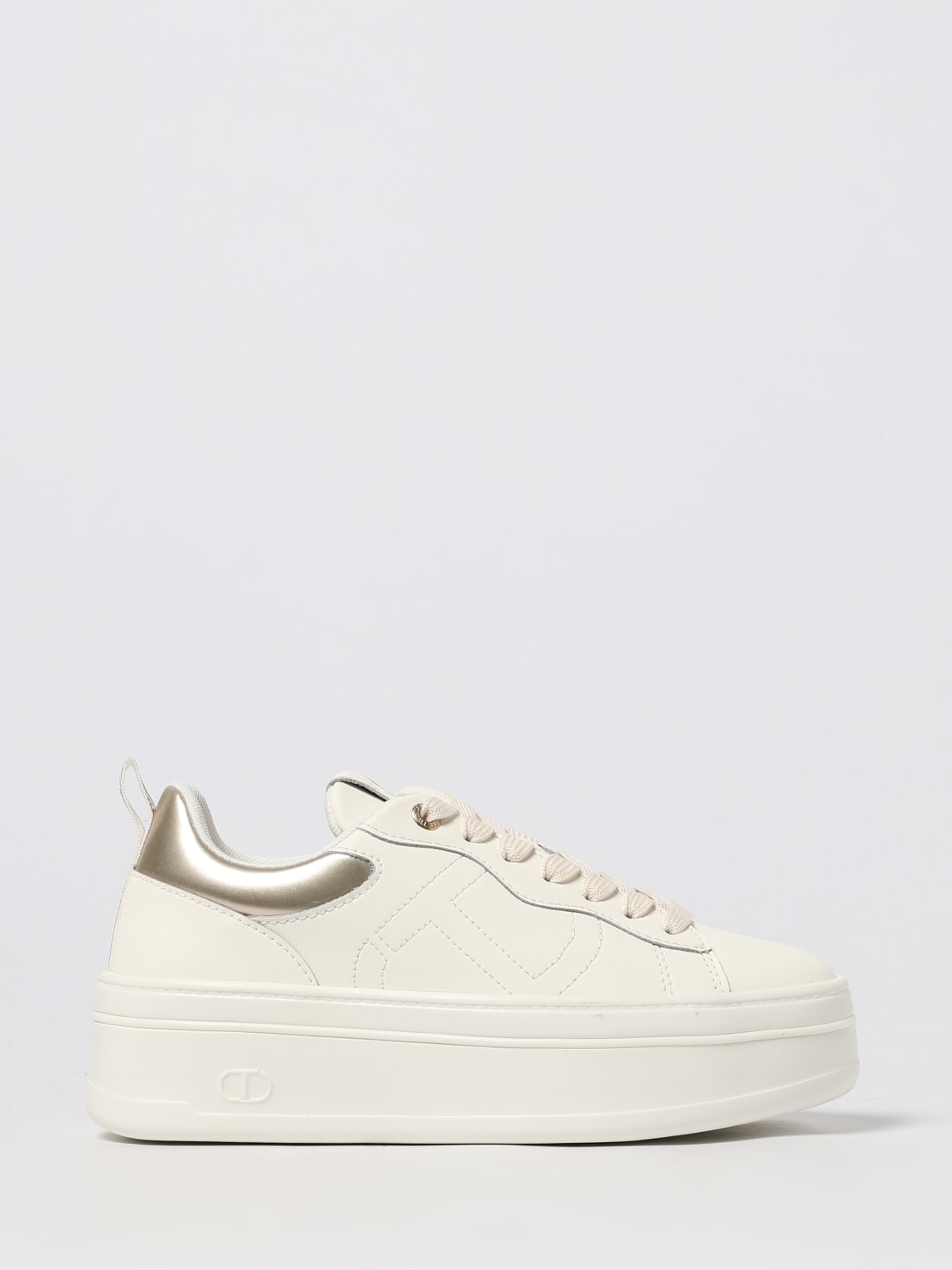 TWINSET SNEAKERS: Sneakers Twinset in pelle , Bianco 1 - Img 1