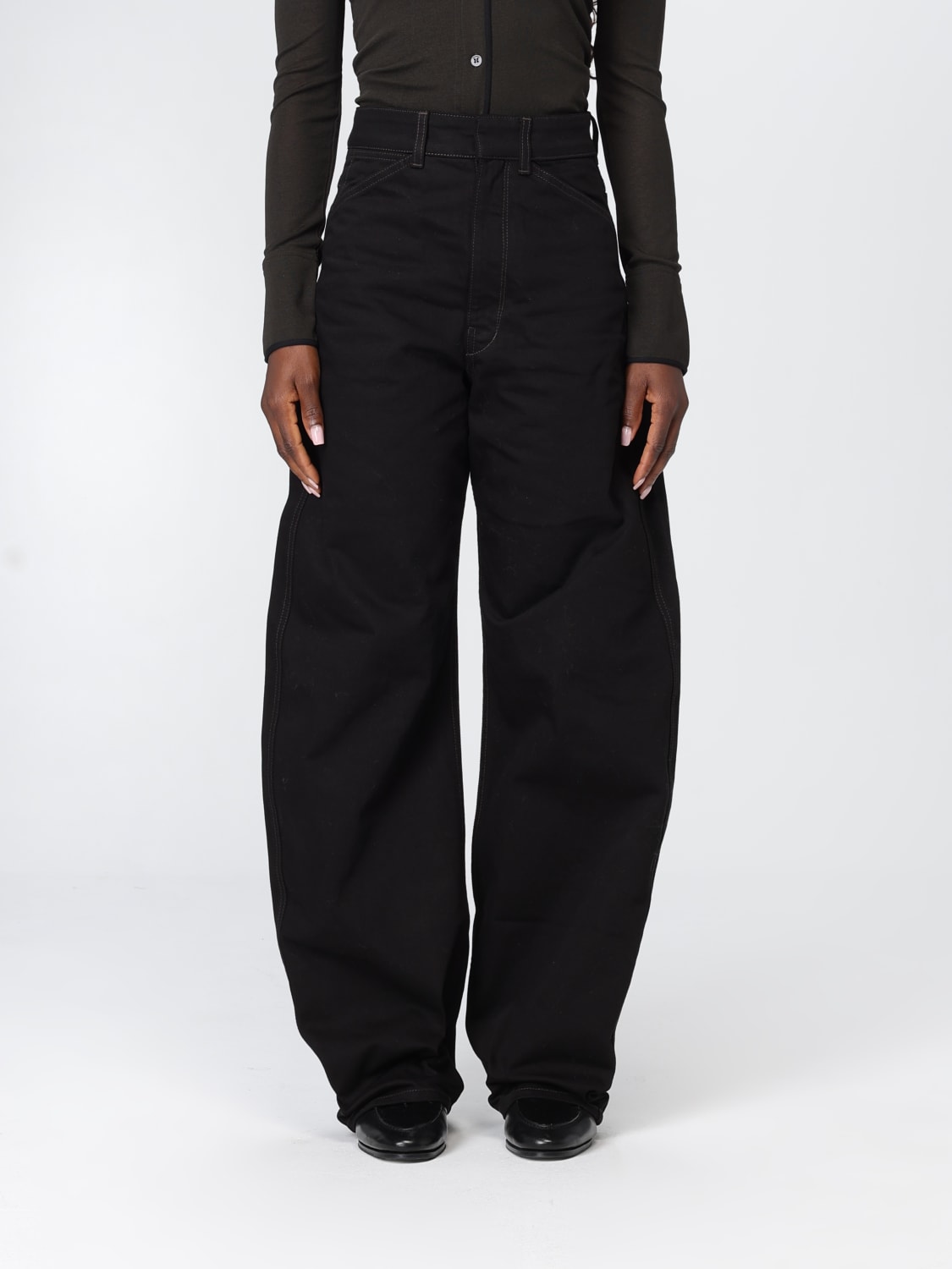 LEMAIRE JEANS: Pants woman Lemaire, Black - Img 1