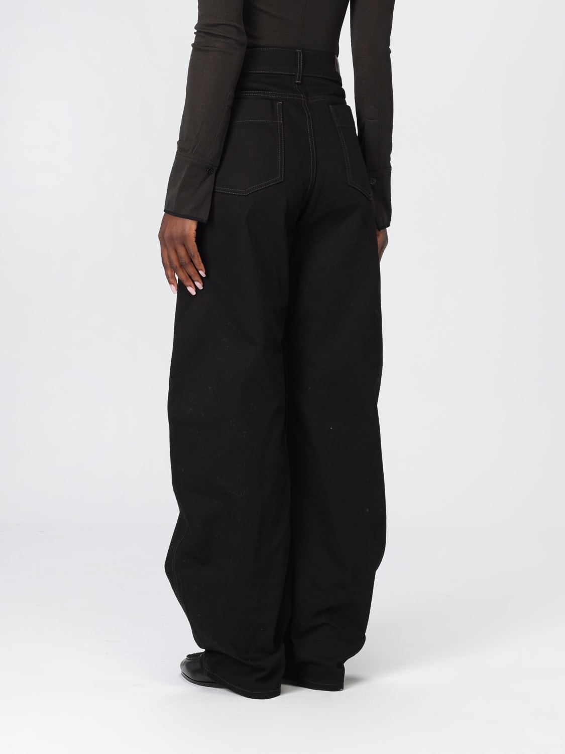 LEMAIRE JEANS: Pants woman Lemaire, Black - Img 2