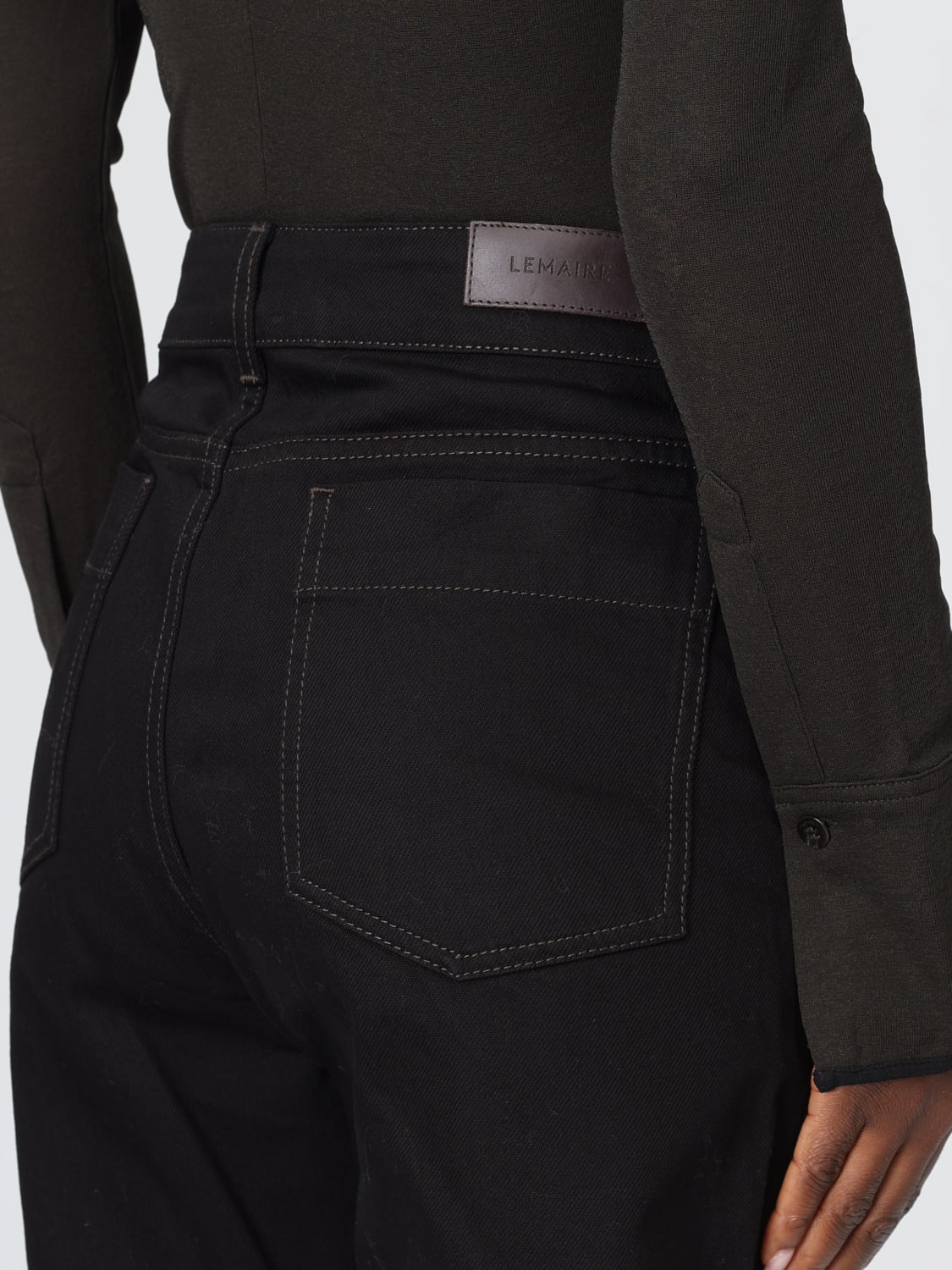 LEMAIRE JEANS: Pants woman Lemaire, Black - Img 3