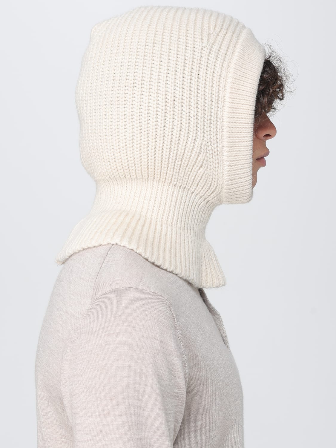 LEMAIRE BUFANDA: Gorro hombre Lemaire, Blanco - Img 2