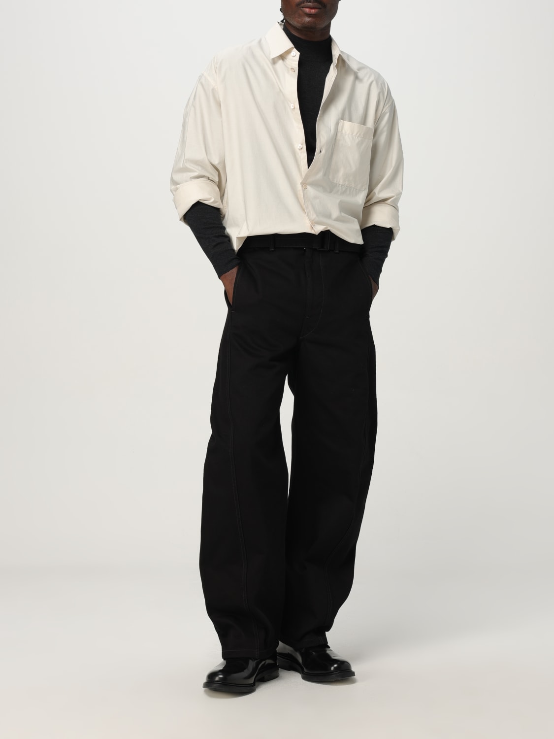 LEMAIRE PANTS: Pants men Lemaire, Black - Img 2