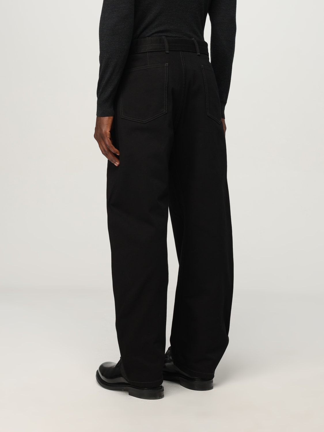 LEMAIRE PANTS: Pants men Lemaire, Black - Img 3