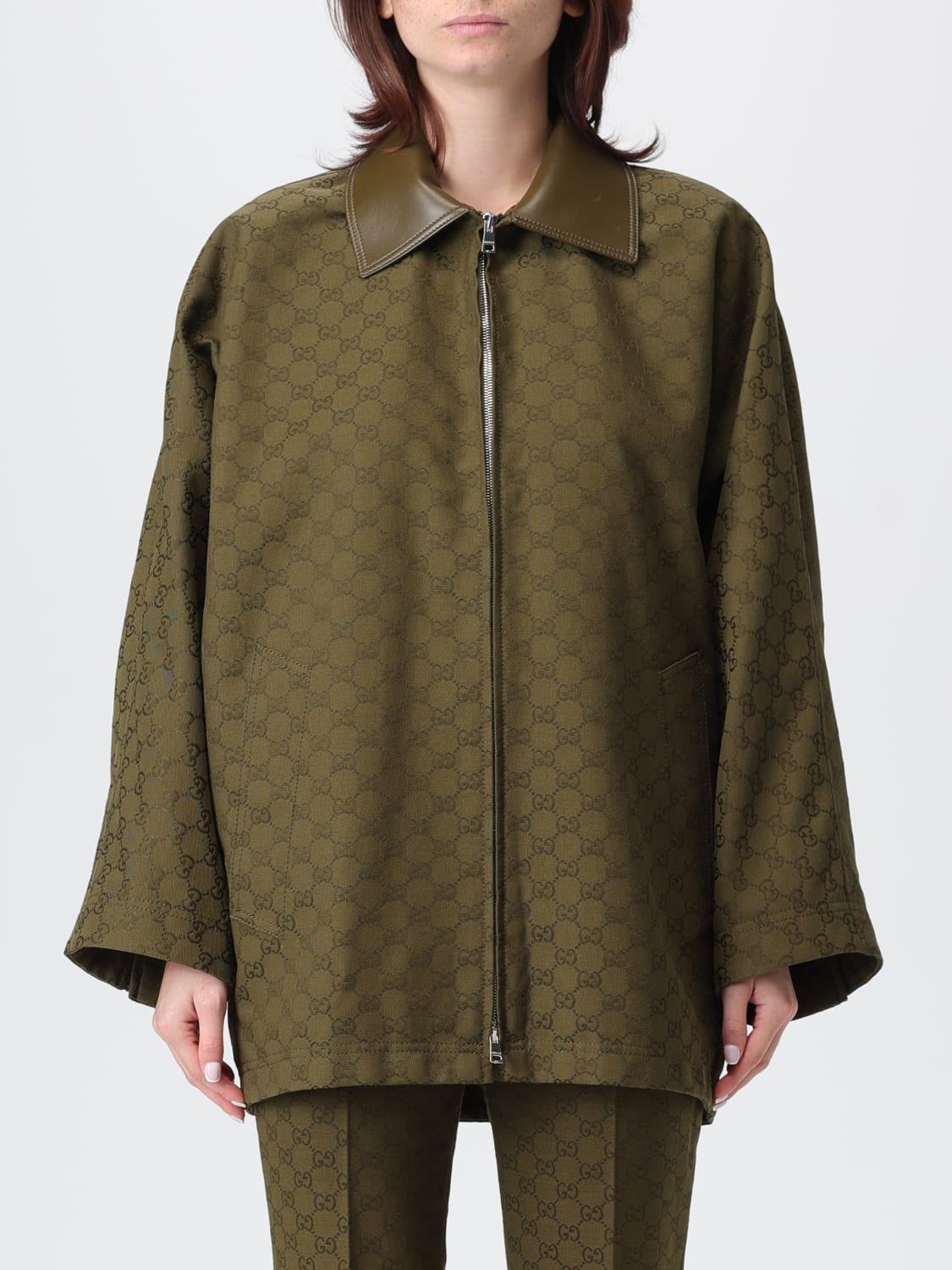 GUCCI JACKET: Jacket woman Gucci, Green - Img 1