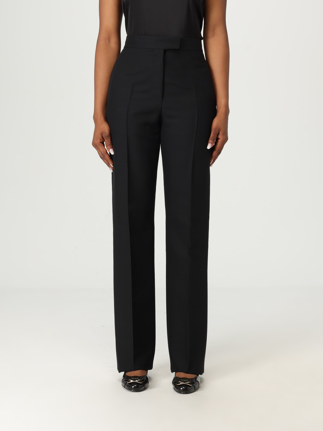 FERRAGAMO PANTS: Pants woman Ferragamo, Black - Img 1