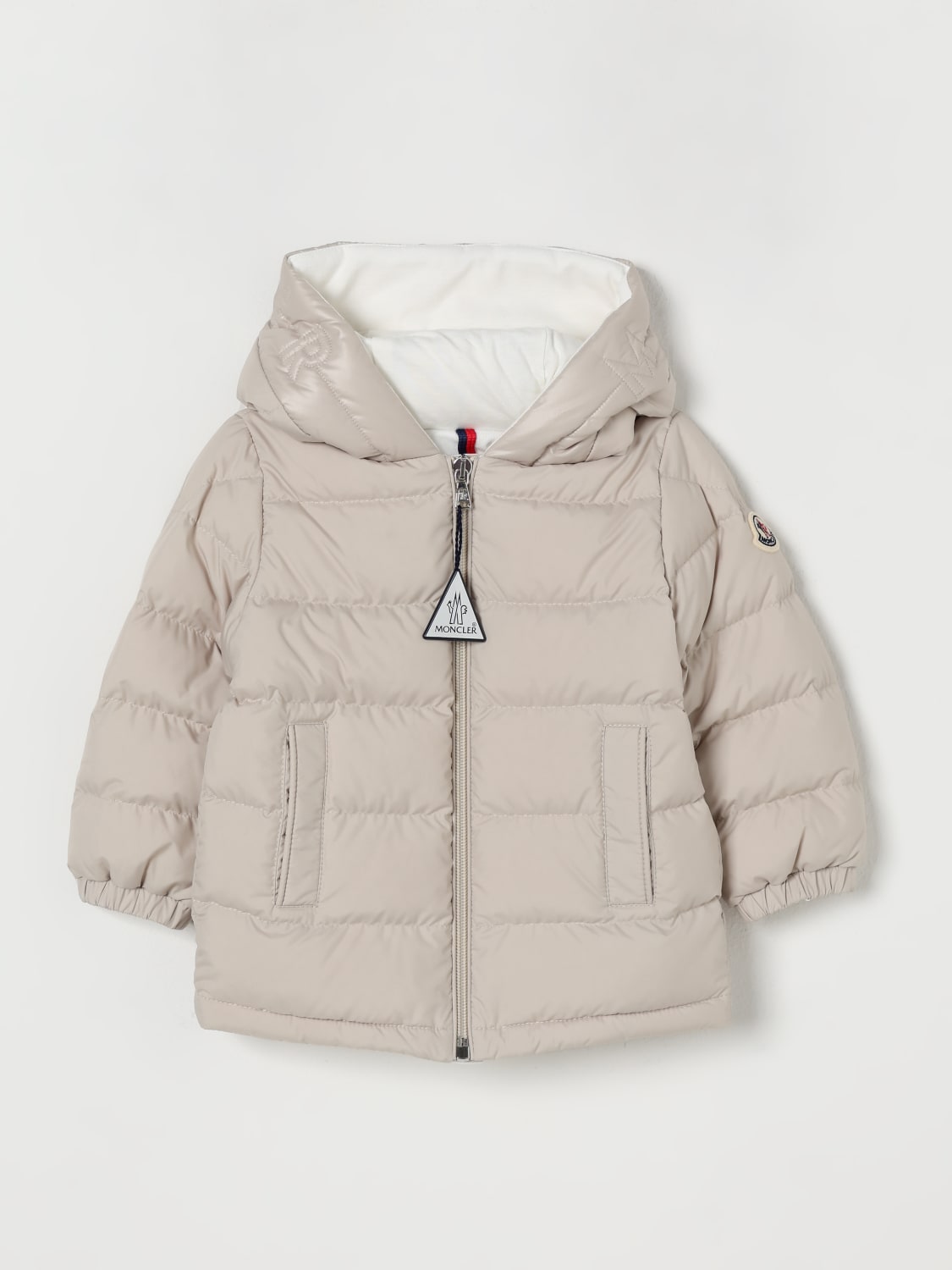 MONCLER КУРТКА: Пальто Детское Moncler, Бежевый - Img 1