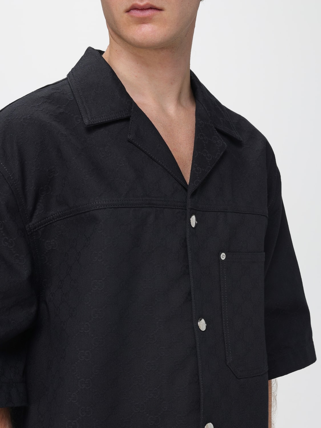 GUCCI HEMD: Hemd herren Gucci, Schwarz - Img 5