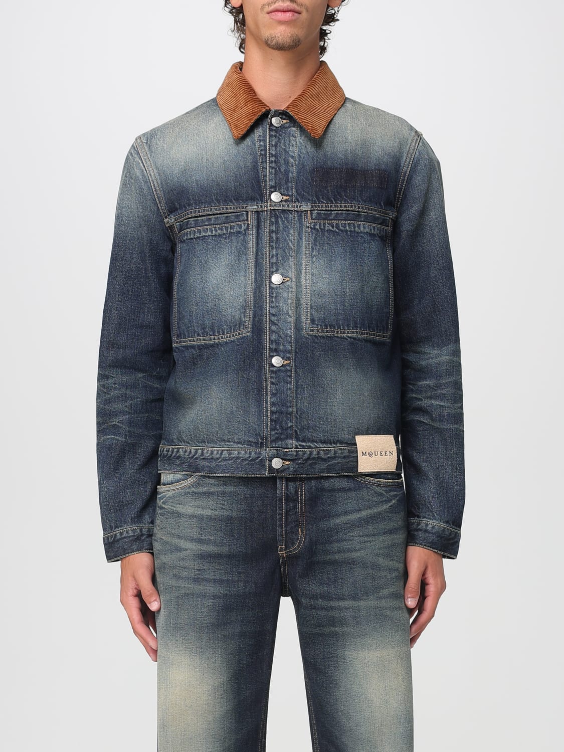MCQUEEN JACKET: Jacket men McQueen, Blue - Img 1