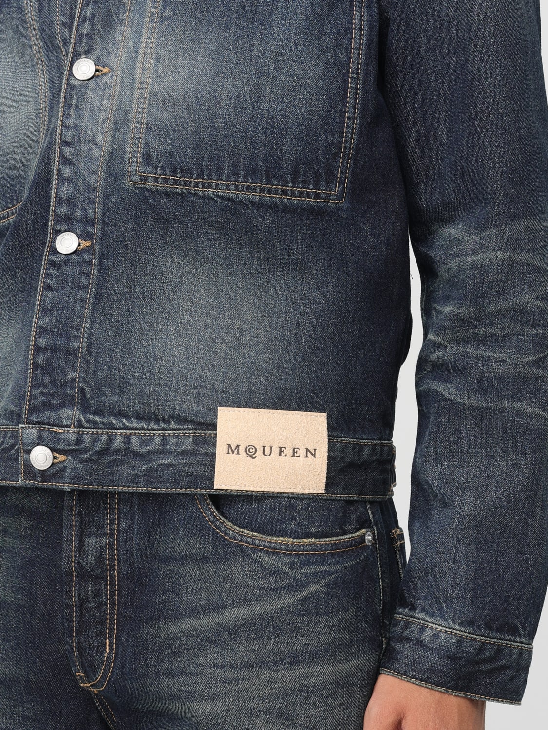 MCQUEEN JACKET: Jacket men McQueen, Blue - Img 5