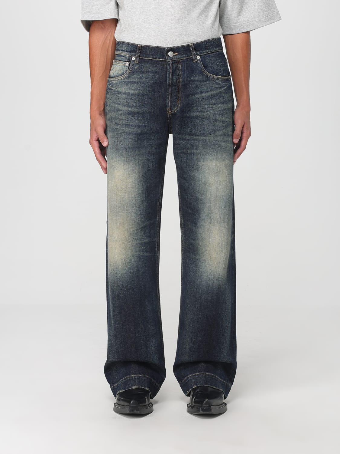 MCQUEEN JEANS: Jeans men McQueen, Blue - Img 1